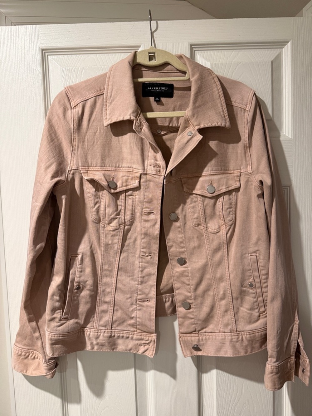 Liverpool Blush Pink Jean Jacket